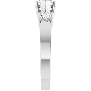 18K White Gold 8.5x4.5 mm Marquise Ring Mounting – image 7