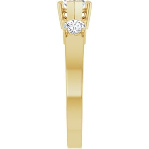 10K Yellow Gold 8.5x4.5 mm Marquise Ring Mounting – image 7