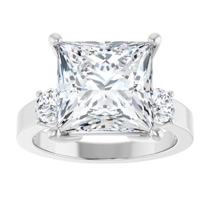 Continuum Sterling Silver 10x10 mm Square Ring Mounting – image 5
