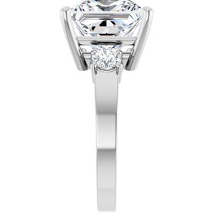 Continuum Sterling Silver 10x10 mm Square Ring Mounting – image 7