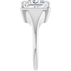 Platinum 9x9 mm Square Ring Mounting – image 7