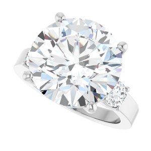 Continuum Sterling Silver 13 mm Round Ring Mounting – image 8