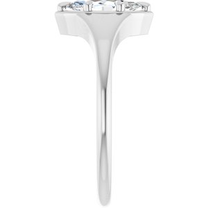 18K White Gold 8.5x4.5 mm Marquise Ring Mounting – image 7