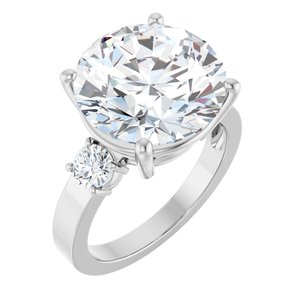 Continuum Sterling Silver 13 mm Round Ring Mounting