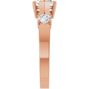 14K Rose Gold 10.5x5.5 mm Marquise Ring Mounting – image 7