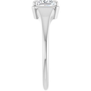 Platinum 5x5 mm Square Ring Mounting – image 7