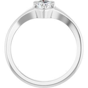 Continuum Sterling Silver 8.5x4.5 mm Marquise Ring Mounting – image 3