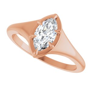 18K Rose Gold 8.5x4.5 mm Marquise Ring Mounting – image 8