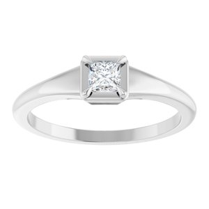 Platinum 3.25x3.25 mm Square Ring Mounting – image 5