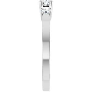 Continuum Sterling Silver 5x3 mm Elongated Cushion Ring Mounting – image 7