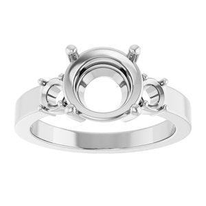 Platinum 8.8 mm Round Ring Mounting – image 6