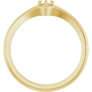 10K Yellow Gold 5x3 mm Marquise Ring Mounting – image 4