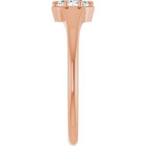 18K Rose Gold 5x3 mm Marquise Ring Mounting – image 7