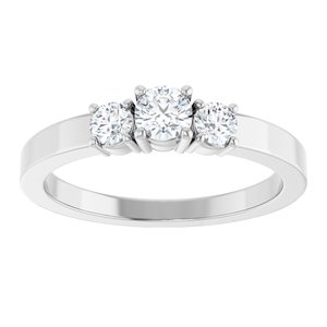 Continuum Sterling Silver 3.75 mm Round Ring Mounting – image 5