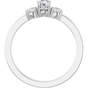 Platinum 3.75 mm Round Ring Mounting – image 3