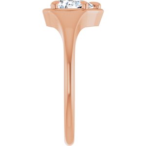 14K Rose Gold 7x4.5 mm Pear Ring Mounting – image 7