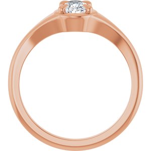 10K Rose Gold 7x4.5 mm Pear Ring Mounting – image 3
