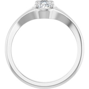 Continuum Sterling Silver 7x4.5 mm Pear Ring Mounting – image 3