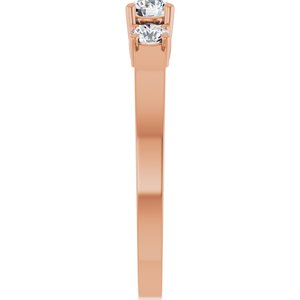 14K Rose Gold 3.75 mm Round Ring Mounting – image 7