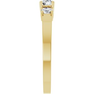 14K Yellow Gold 3.75 mm Round Ring Mounting – image 7