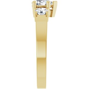 14K Yellow Gold 6x4 mm Pear Ring Mounting – image 7