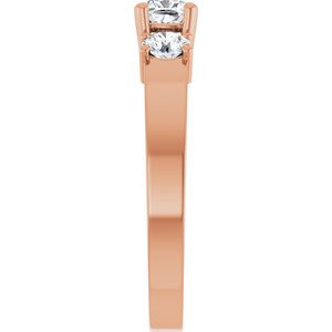 10K Rose Gold 4x4 mm Cushion Ring Mounting – image 7
