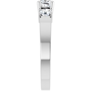 14K White Gold 4x4 mm Cushion Ring Mounting – image 7