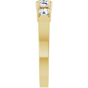 14K Yellow Gold 4x4 mm Cushion Ring Mounting – image 7