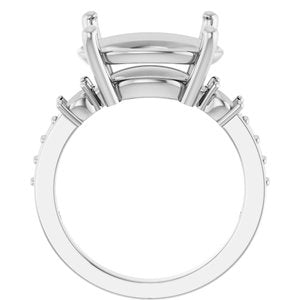 Continuum Sterling Silver 16x12 mm Oval Ring Mounting – image 4