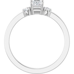 Platinum 3.25x3.25 mm Square Ring Mounting – image 3