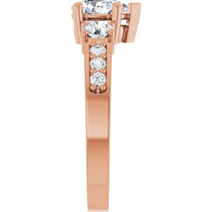 10K Rose Gold 7x4.5 mm Pear Ring Mounting – image 7