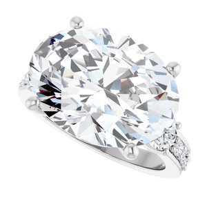 Continuum Sterling Silver 16x12 mm Oval Ring Mounting – image 8
