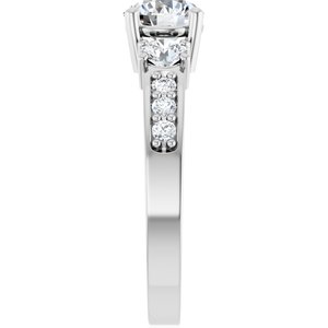 Sterling Silver 6 mm Round Ring Mounting – image 7