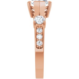 10K Rose Gold 13x6.5 mm Marquise Ring Mounting – image 7