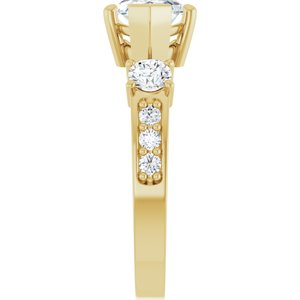 14K Yellow Gold 13x6.5 mm Marquise Ring Mounting – image 7