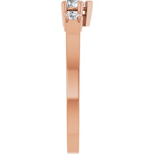 14K Rose Gold 4x3 mm Pear Ring Mounting – image 7