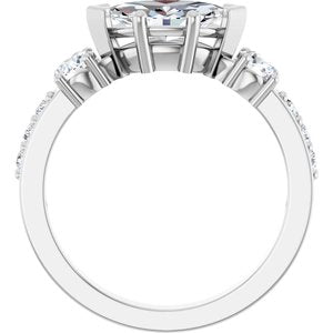 Continuum Sterling Silver 9.5x5 mm Marquise Ring Mounting – image 3
