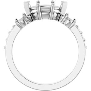Sterling Silver 9.5x5 mm Marquise Ring Mounting – image 4