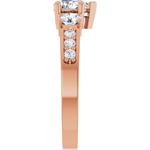 10K Rose Gold 6x4 mm Pear Ring Mounting – image 7