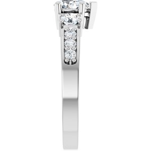 14K X1 White Gold 6x4 mm Pear Ring Mounting – image 7