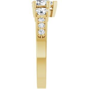 10K Yellow Gold 6x4 mm Pear Ring Mounting – image 7