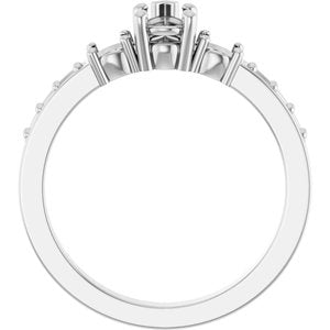 Sterling Silver 6x4 mm Pear Ring Mounting – image 4