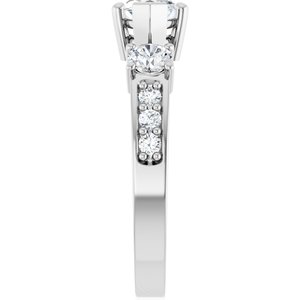 10K White Gold 9.5x5 mm Marquise Ring Mounting – image 7