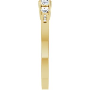 18K Yellow Gold 5x3 mm Oval Ring Mounting – image 7