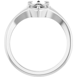 Continuum Sterling Silver 10.5x5.5 mm Marquise Ring Mounting – image 4