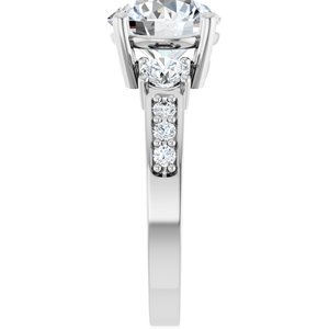 Sterling Silver 8.8 mm Round Ring Mounting – image 7