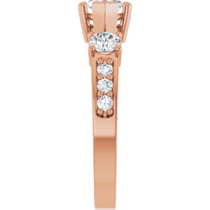 14K Rose Gold 10x5 mm Marquise Ring Mounting – image 7