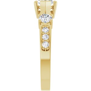 14K Yellow Gold 10x5 mm Marquise Ring Mounting – image 7