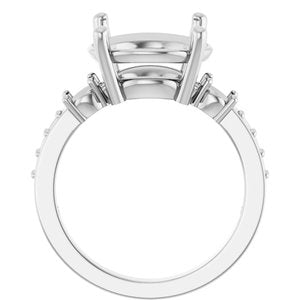 Sterling Silver 12 mm Round Ring Mounting – image 4