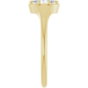 10K Yellow Gold 6x3 mm Marquise Ring Mounting – image 7
